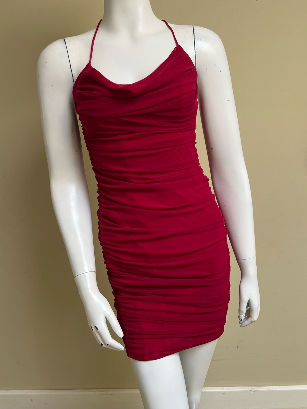 Way of the Priest Ruched Bodycon Party Dress